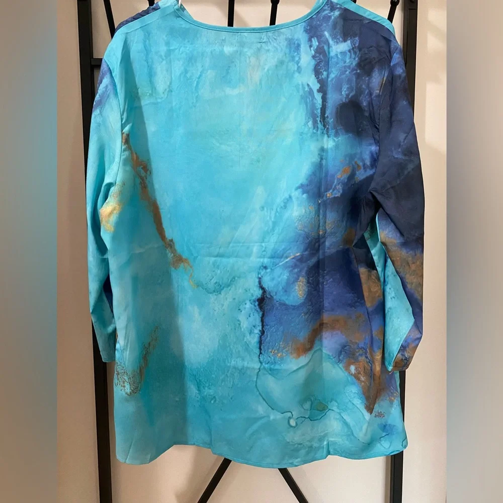 NORACORA 3/4 Length Sleeve Top, NWT, XXL - Picture 9 of 15